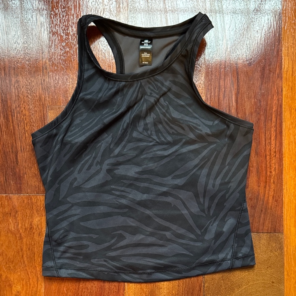 90 Degree Black Zebra Tank Top